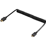Shape 4K 2.0 HDMI to Mini HDMI Male Coiled Cable - 16 to 32