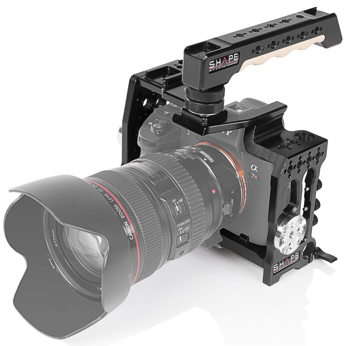 Shape Cage with DSLR Cold Shoe Top Handle for Sony A7III Series Camera Cages & Rigs Shape at