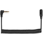 Shape Coiled 3.5mm Right-Angle LANC Male to Straight Female Cable