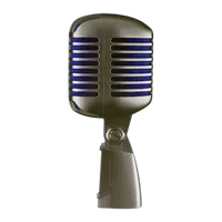 Shure Super 55 Supercardioid Dynamic Microphone (Chrome with Blue Foam) 3