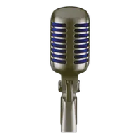 Shure Super 55 Supercardioid Dynamic Microphone (Chrome with Blue Foam) 4