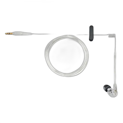 Shure SE215-Sound-Isolating In-Ear Stereo Earphones Pair - Clear