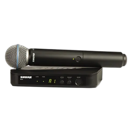 Shure BLX24 Handheld Wireless System With Beta 58A Mic (H10: 542 - 572 MHz)