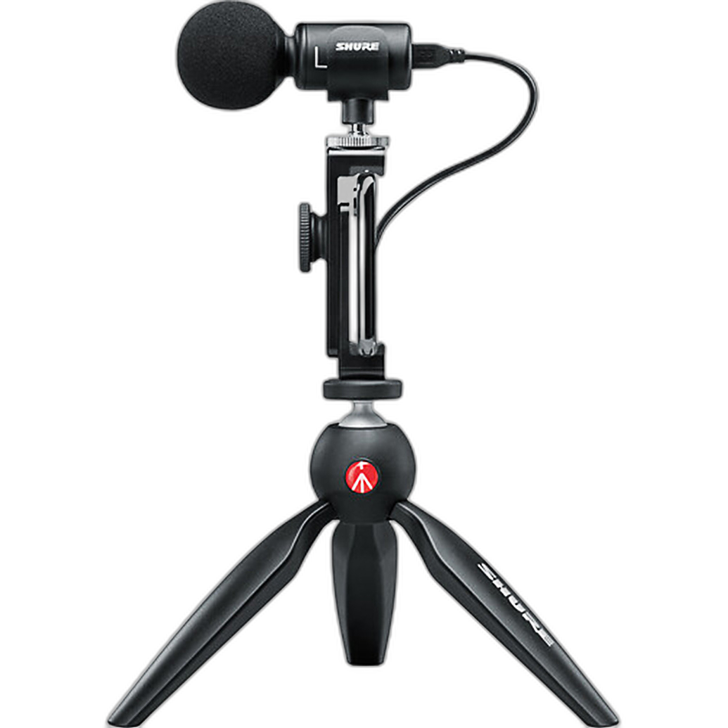 Shure MOTIV MV88+ Video Kit Digital Stereo Mic and Accessories