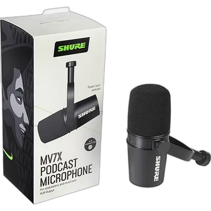 Shure MV7X Podcast Microphone