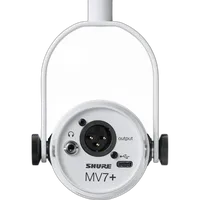 Shure MV7+ Podcast XLR/USB Microphone (White) 3