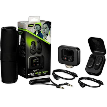 Shure MoveMic Two 2-Person Wireless Lavalier Microphones for Phones/Cameras