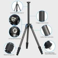 Sirui ST124 ST-Series Carbon Fiber Tripod with K-10X Arca-Type Ball Head 2