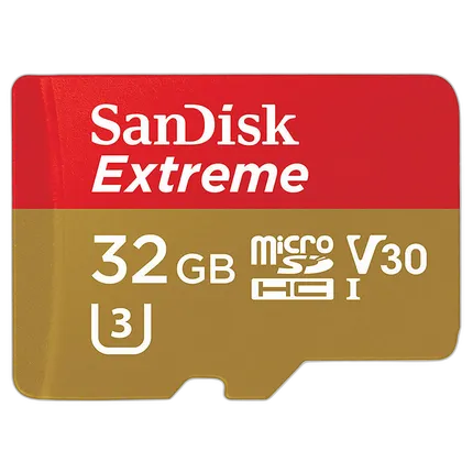 SanDisk 32GB Extreme microSDHC UHS-I with Adapter