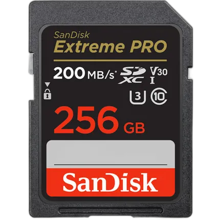 SanDisk 256GB Extreme Pro UHS-I SDXC Memory Card