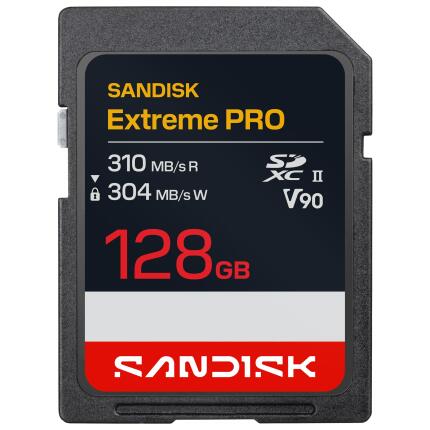 SANDISK Extreme PRO SD UHS-II V90 Card - 128GB
