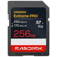 Sandisk Extreme Pro SD UHS-1 V30 Card - 256GB 0