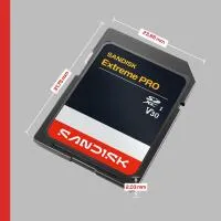 Sandisk Extreme Pro SD UHS-1 V30 Card - 256GB 7