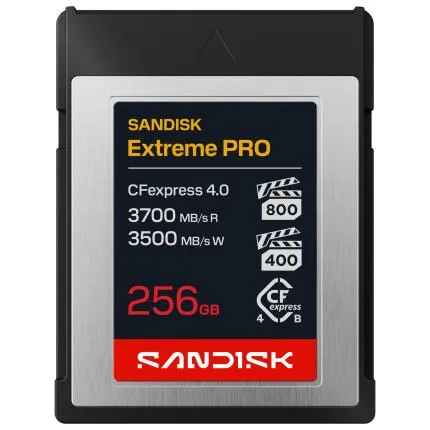 SANDISK Extreme PRO 256GB CFexpress 4.0 Type B Card