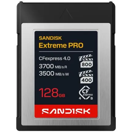 SANDISK Extreme PRO 128GB CFexpress 4.0 Type B Card