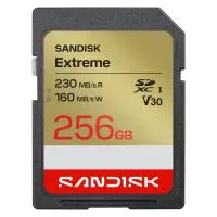 Sandisk Extreme 256GB V30 SD UHS-1 Card 0