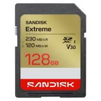 Sandisk Extreme 128GB V30 SD UHS-1 Card 0