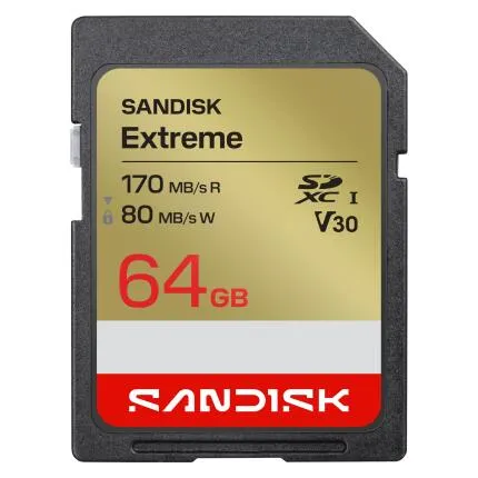 Sandisk Extreme 64GB V30 SD UHS-1 Card