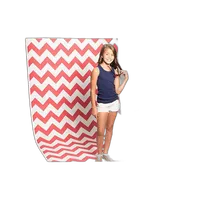 Savage 53X18 Printed Background - Red White Chevron 4