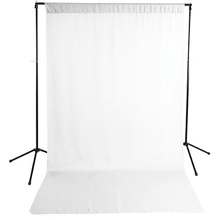 Savage White Solid Muslin Backdrop with Background Support Stand