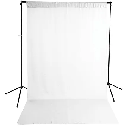 Savage White Solid Muslin Backdrop with Background Support Stand