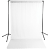 Savage White Solid Muslin Backdrop with Background Support Stand