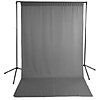 Savage Gray Solid Muslin Backdrop with Background Support Stand