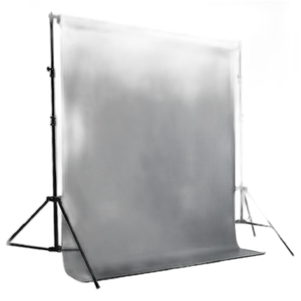 Savage (5ft x 12ft) Photo Gray Vinyl Background Kit with Stand