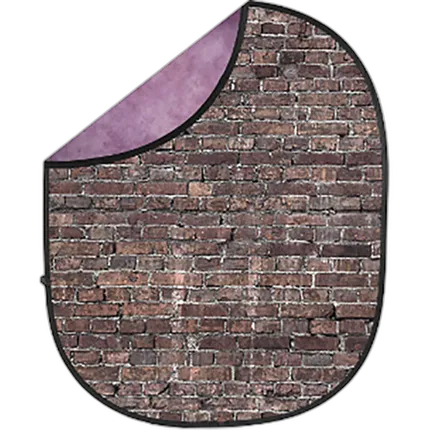 Savage 5x7 Collapsible Purple/Grunge Brick Backdrop
