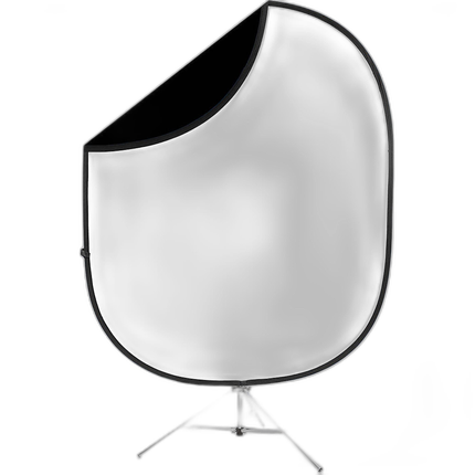 Savage 6x7 Collapsible Black/White Backdrop Kit
