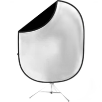 Savage 6x7 Collapsible Black/White Backdrop Kit 0