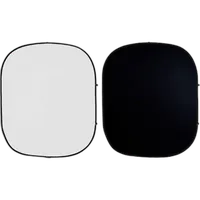 Savage 6x7 Collapsible Black/White Backdrop Kit 1