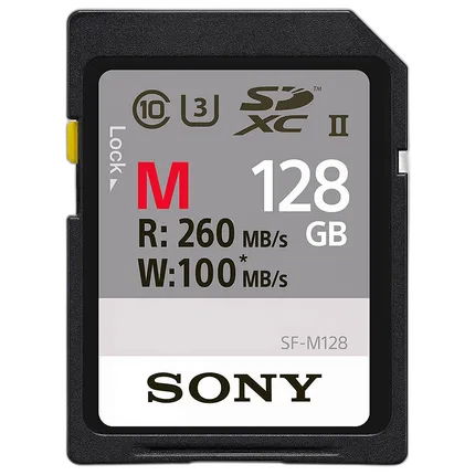 Sony 128GB SF-M/T2 UHS-II SDXC Class 10 Memory Card