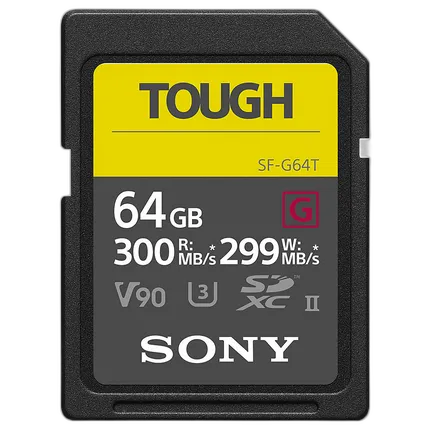 Sony 64GB SF-G Tough Series UHS-II SDXC Memory Card