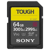 Sony 64GB SF-G Tough Series UHS-II SDXC Memory Card 0
