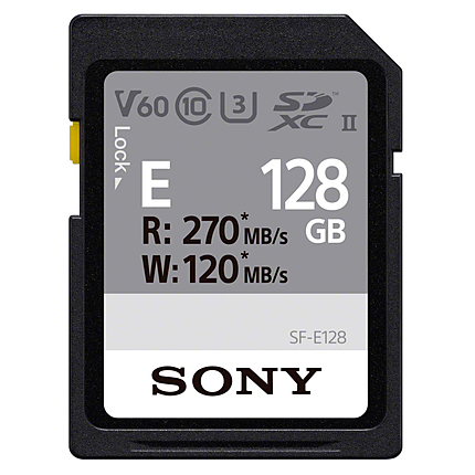 Sony 128GB SF-E Series UHS-II SDXC Class 10 Memory Card