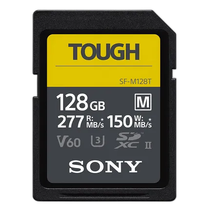 Sony 128GB SF-M Tough Series UHS-II SDXC Class 10 Memory Card