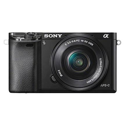 Sony Alpha a6000 24MP Camera with E PZ 16-50mm OSS Zoom Lens-Black