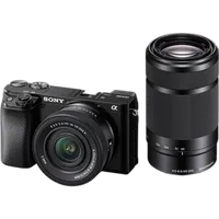 Sony Alpha 6100 APS-C Mirrorless Camera with 16-50mm II and 55-210mm Lenses 0