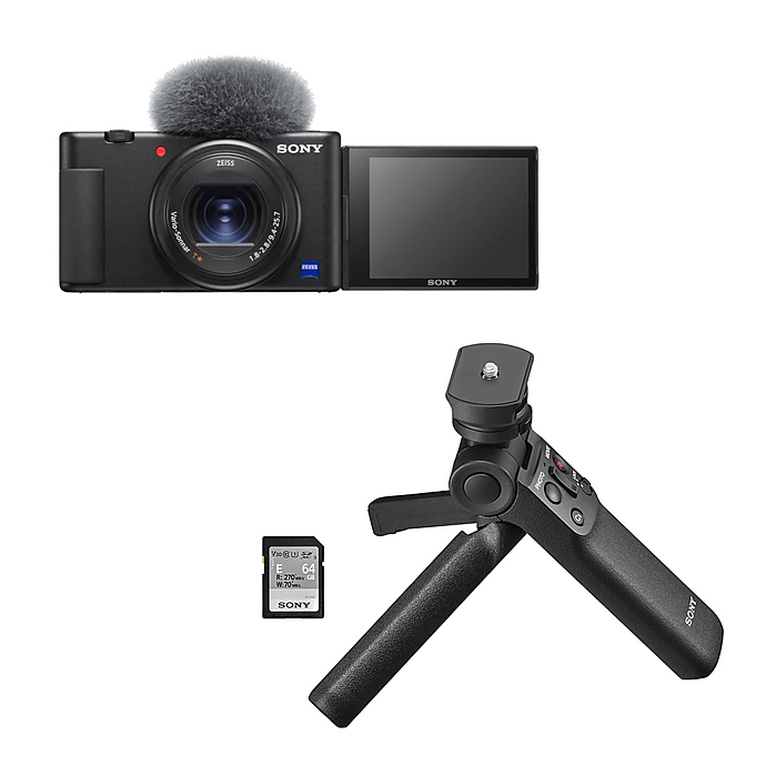 Sony ZV-1 Digital Camera for Content Creators, Vlogging and  with  Flip Screen, Built-in Microphone, 4K HDR Video, Touchscreen Display, Live