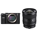 Sony Alpha a7C Mirrorless Digital Camera Body (Black) with 20mm f/1.8 G Lens