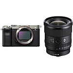 Sony Alpha a7C Mirrorless Digital Camera Body (Silver) w/20mm f/1.8 G Lens