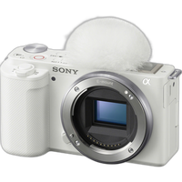 Sony ZV-E10 Mirrorless Camera (Body Only, White)