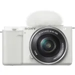 Sony ZV-E10 Mirrorless Camera with 16-50mm Lens (White) 1