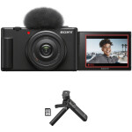 Sony ZV-1F Vlog Camera (Black) with Vlogger Acccessory Kit