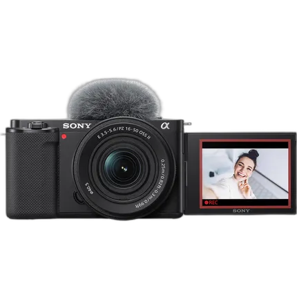 Sony ZV-E10 Mirrorless Camera with 16-50mm f/3.5-5.6 II Lens (Black)