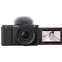 Sony ZV-E10 Mirrorless Camera with 16-50mm f/3.5-5.6 II Lens (Black) 0