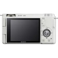 Sony ZV-E10 Mirrorless Camera with 16-50mm f/3.5-5.6 II Lens (White) 1