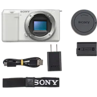 Sony ZV-E10 Mirrorless Camera with 16-50mm f/3.5-5.6 II Lens (White) 11
