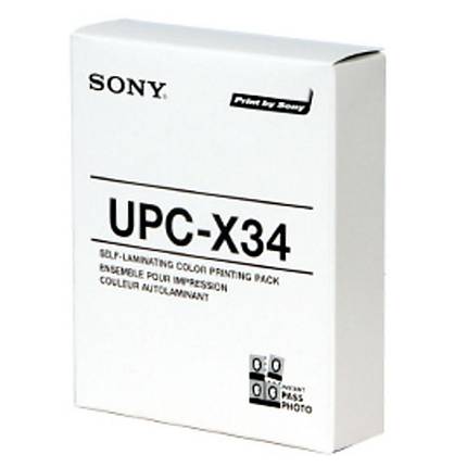 Fotolusio (for Sony) UPC-X34 (3.5X4) Color Print Pack (30 Sheets)